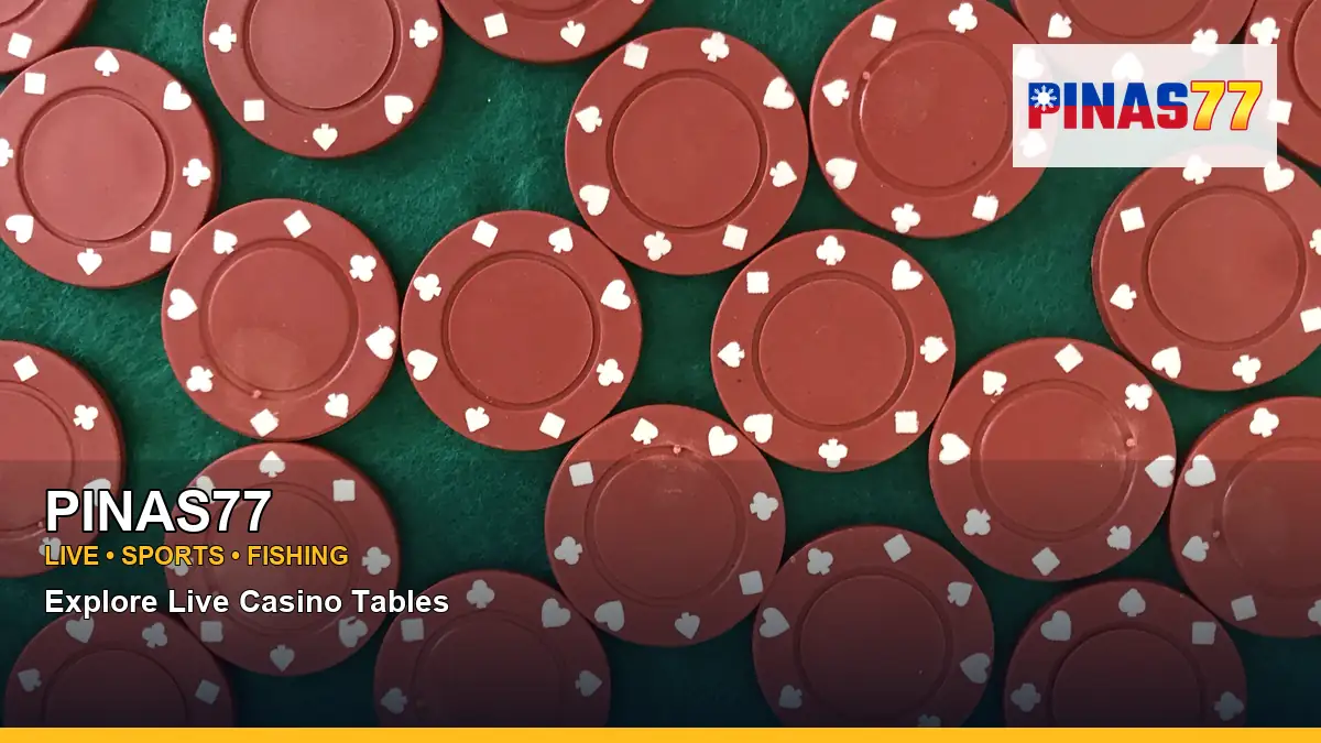 PINAS77 live casino tables for Philippine players